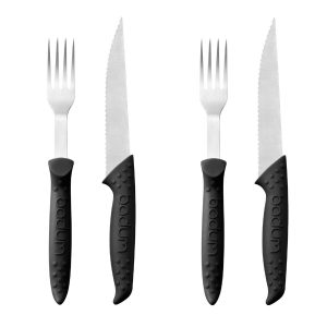 Bodum - Bistro BBQ Steak Knife & Fork Set Black