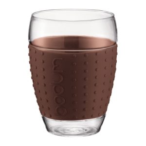 Bodum - Pavina Glass Mug Brown (0.45 L, 2 Pcs)