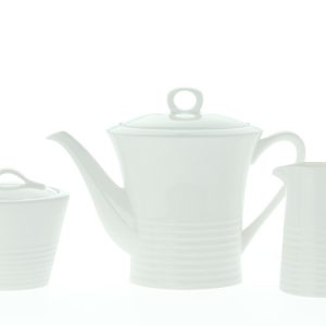Maxwell & Williams™ - 3 Piece White Basics Cirque Tea Set