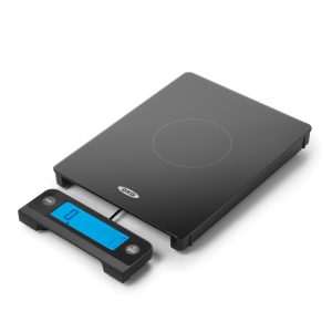 OXO - Glass Scale with Pull Out Display Black