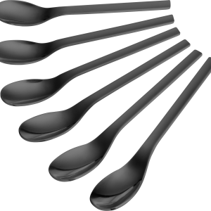 Carl Mertens - Mano 6 Piece Espresso Spoon Set Titanium