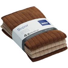 Kela - Supor Microfiber Universal Cloths (4 Pieces, Brown)
