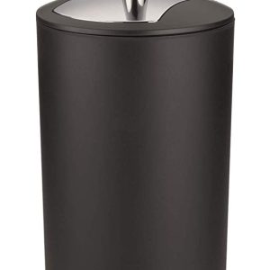 kela - WC-SET MARTA PLASTIC BLACK MATT 11CM,36.5CM H