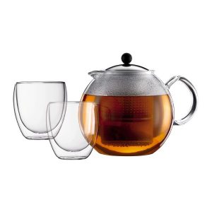 Bodum® - Assam Set (1.5 L Teapot & 2 Double Wall 0.25 L Glasses)