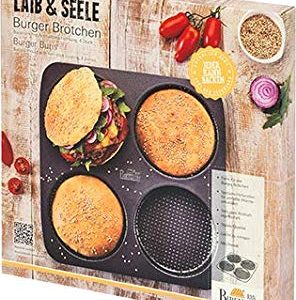 BIRKMANN - BURGER BUNS LAIB UND SEELE 4 PCS W/NON-STICK COATING