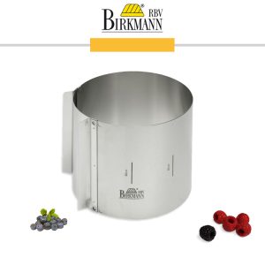 BIRKMANN - CAKE RING 15CM STAINLESS SPRING STEEL ADJUSTABLE W