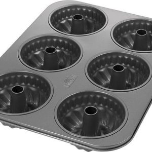 BIRKMANN - BUNDT CAKE TRAY 6 CUP MOULD 10CM NON STICK COATING