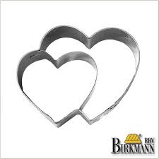 BIRKMANN - COOKIE CUTTER DOUBLE HEART ST.STEEL 6.5CM