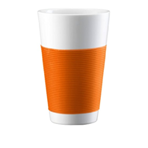 BODUM - CANTEEN Set 2 cups, double wall, 0.35 l, porcelain Orange