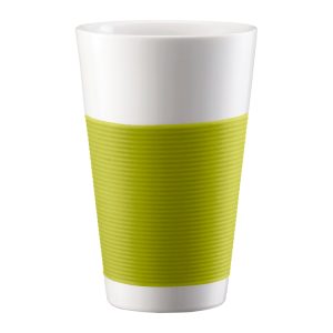Bodum - Canteen Set 2 Double Wall Glasses 35 cl Porcelain Lime Green
