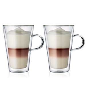 BODUM - CANTEEN 2 pcs cup with handle, double wall, large, 0.4 l, 13.5 oz