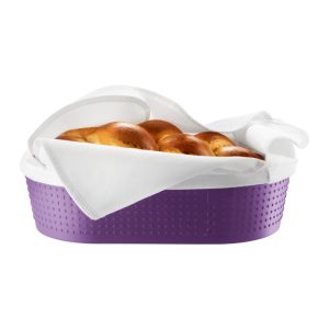 BODUM - BISTRO BREAD BASKET WITH 2 BAGS,PURPLE