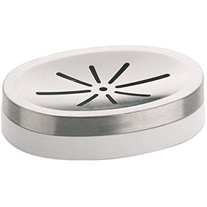 kela - Lino Soap Dish in White Plastic