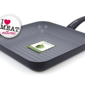 Greenpan -  Siena Square grill Pan, A circular Pattern design, includes Grill-Lines