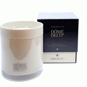 DOME DECO - SCENTED CANDLE IN GLASS AMOUREUSE - M