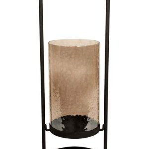 DOME DECO - CANDLE HOLDER,HAMMERED GLASS