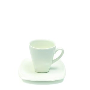 Maxwell & Williams - WHITE BASICS ANDIAMO ESPRESSO DEMI CUP & SAUCER