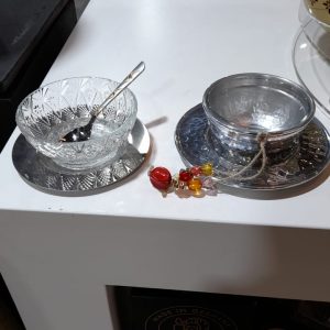 CLUX - MEGHLE SET (12 PCS) ST/ST SILVER+ BOWLS+12  SPOON