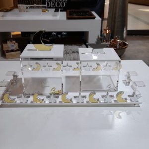 CLUX - TRAY WITH 2 BOXES  MOON AND STAR