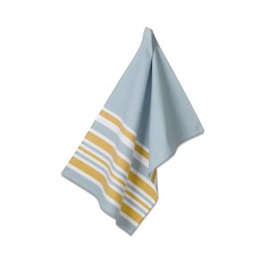 Kela - Dish Towel Svea Curry Yellow/ Freeze Bleu