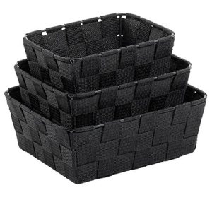 Kela - Basket set Alvaro Black 3 pcs.