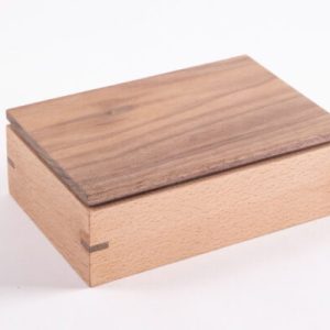 Warche - TEA BOX MEDIUM 11X18 BEECH WALNUT
