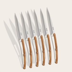 Deejo - Steak Knives Olive wood