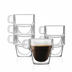 Vialli - Set of 6 double wall glass 150 ml SENSO
