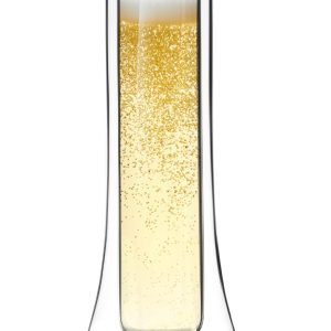 Vialli - Double Wall Champagne Glass Set 140 ml