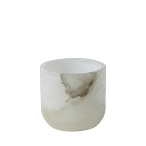 Dome Deco - Alabaster tealight 'Milos' - S