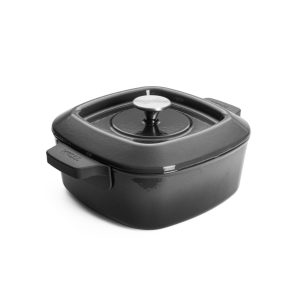 Woll - Iron Casserole Carbon Grey Square 24x24