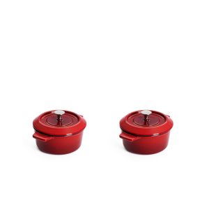 Woll - Iron Set of Two Mini Casserole Chili Red 10cm
