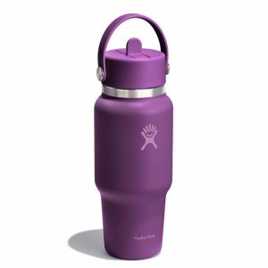 Hydro Flask - Travel Bottle with Flex Straw Cap Beachplum Purple 24 oz