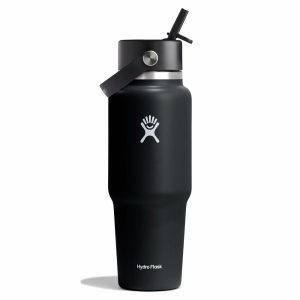 Hydro Flask - Travel Bottle with Flex Straw Cap Black 32 oz