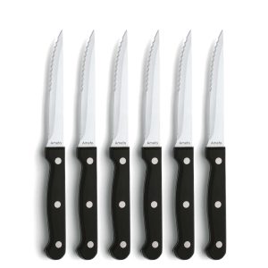 Amefa Steak Knife Set 6-Piece Black