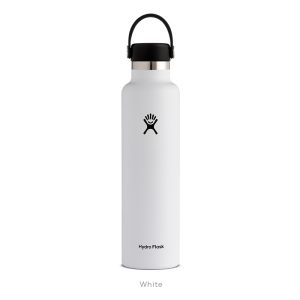 Hydro Flask 24 oz Standard Mouth Bottle with Flex Cap – White