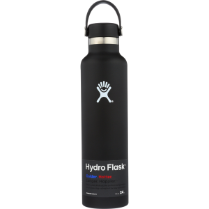 Hydro Flask 24 oz Standard Mouth Bottle with Flex Cap – Black