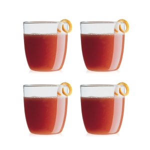 BODUM Kvadrant 4-Piece Juice Glass Set 0.2 L