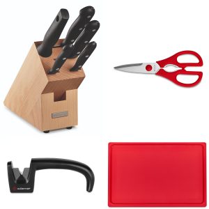 WÜSTHOF Gourmet 8-Piece Knife Block Set - Beech