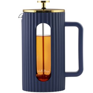 Vialli Design LIVIO Coffee and Tea Maker, 1000ml, Indigo Gold (1050)